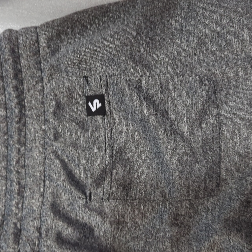 Men's South Pole Authentic Collection Gray with Black Stripe Shorts Size Large - Picture 3 of 8